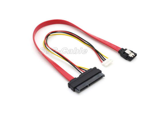 SATA 22pin a enganche de 7pin SATA con Cable de 4 pines pequeño