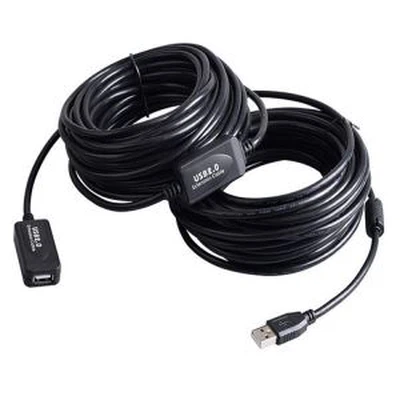 Cable de extensión USB 2.0 de 30 m con repetidor activo