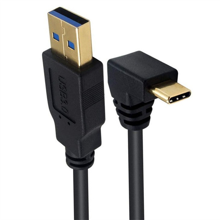 Right Angle USB A to USB C