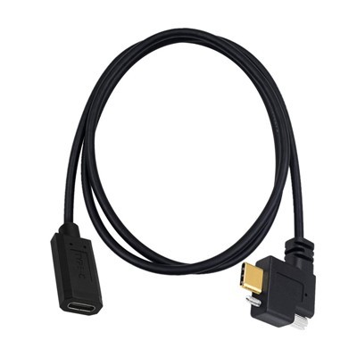Bloqueo USB tipo C macho de 90 grados a USB tipo C